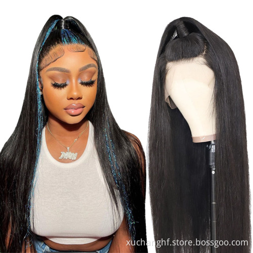 Wholesale Cheap Straight Brazilian Virgin Human Hair 360 Full HD Lace Frontal Wig With Baby Hair Lace Front Wig For Black Women